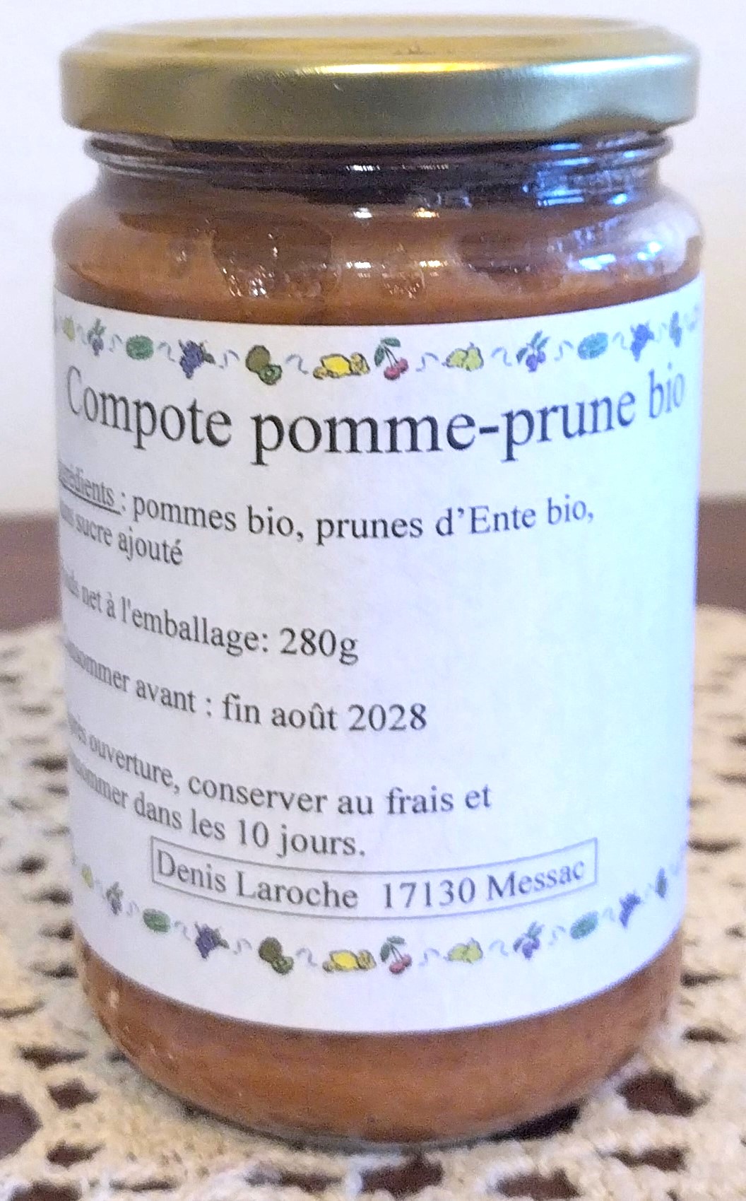 Compote pomme-prune
